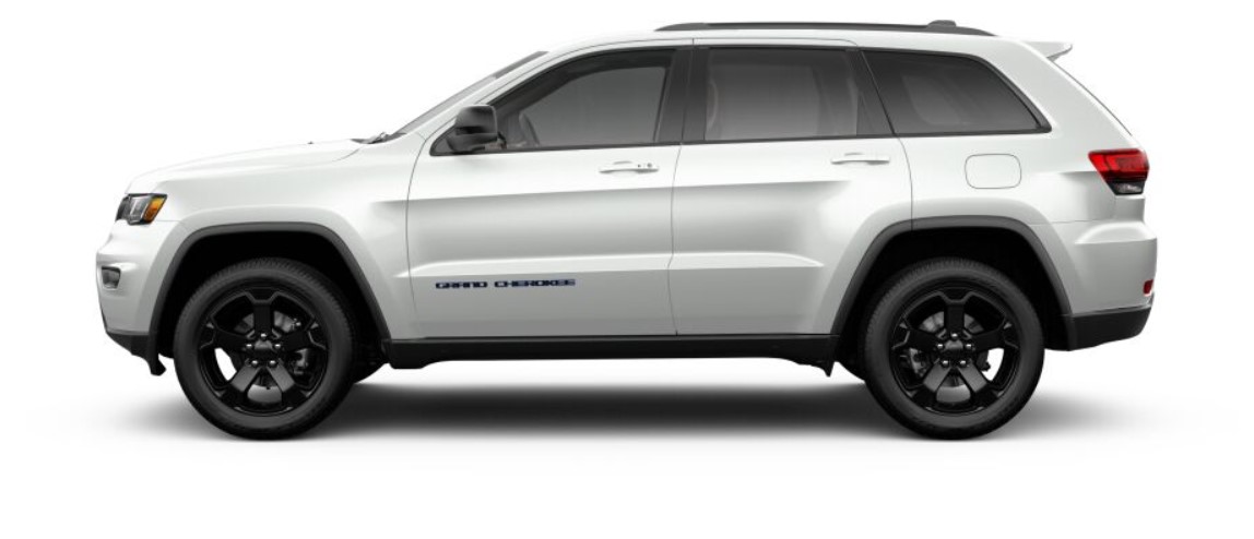 2019 Jeep Grand Cherokee Upland Side White Exterior